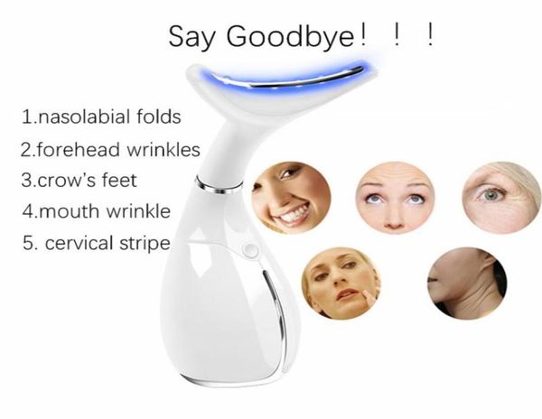 

led pon therapy neck and face lifting massager vibration skin tighten reduce double chin antiwrinkle remove1215097