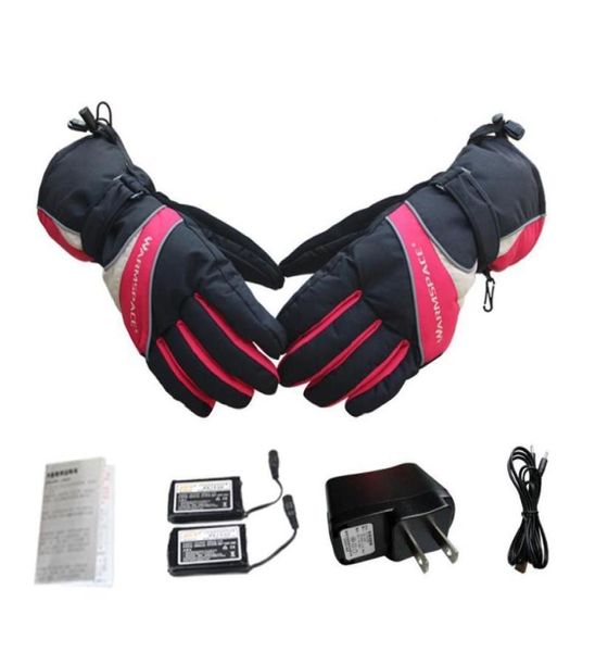 

ski gloves men women electric heated gloves liners outdoor battery powered five fingers hand usb heating warmers cycling skiing gl6857750