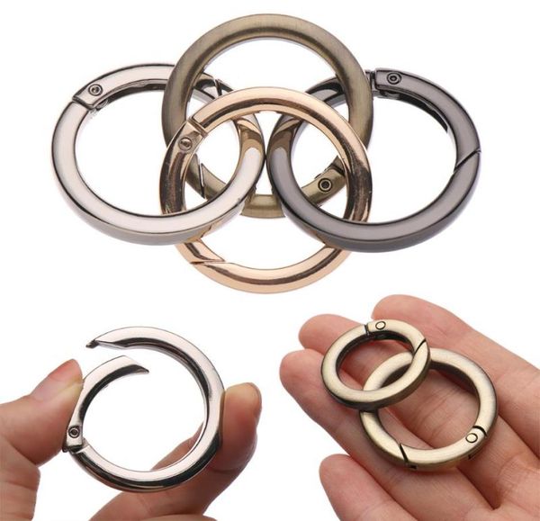 

cords slings and webbing 1pc metal spring oring buckles clips carabiner purses handbags round push trigger snap hooks bag access7209273