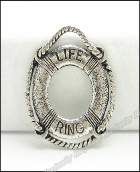 

fashion swim ring charms antique plated silver alloy pendant fit diy jewelry findings 120pcslot4794307, Bronze;silver