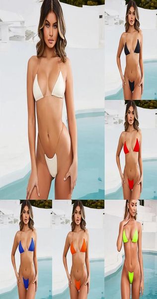 

women039s swimwear women bikini set brazilian swim suit pushup two piece beachwear transparent bandage sunbathing bathing3496416, White;black