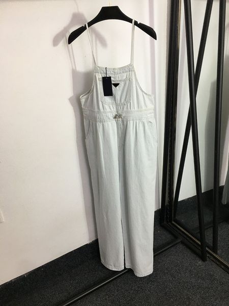 

luxury women jumpsuit casual denim bib trousers summer autumn rompers charming leotard large pockets waist drawstring jeans jumpsuits, Black