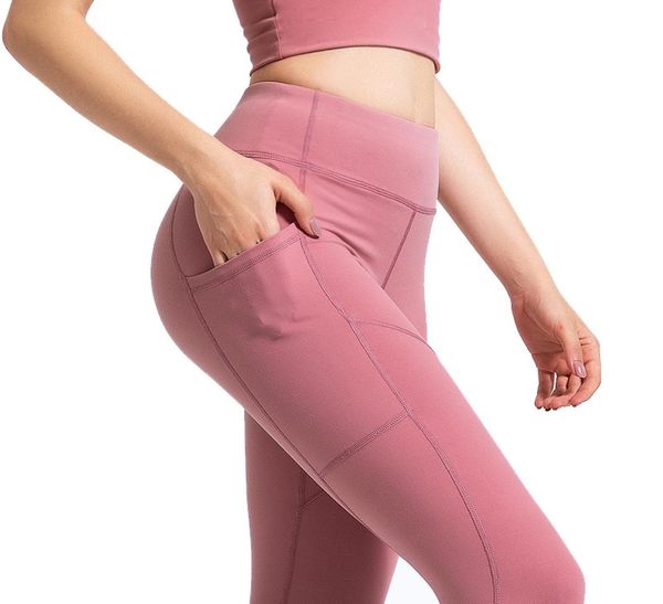 

leggings with pockets pants for women yoga gym fitness running sport seamless leggings jogging pantalones high waist pant3346660, White;red