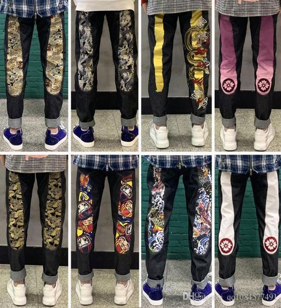 

19 men039s distressed ripped skinny jeans fashion designer mens jeans slim motorcycle moto biker causal mens denim pants hip ho9135758, Blue