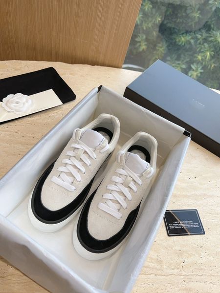 

casual shoes 2023 new small fragrant suede round head panda platform sports shoes fashion increase casual size 335-40, Black