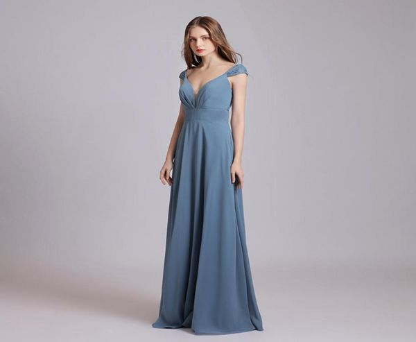 

dusty pink lace appliqued beaded aline bridesmaid dresses v neck backless prom evening gown formal pageant wedding guest gown 5623437971, White;pink