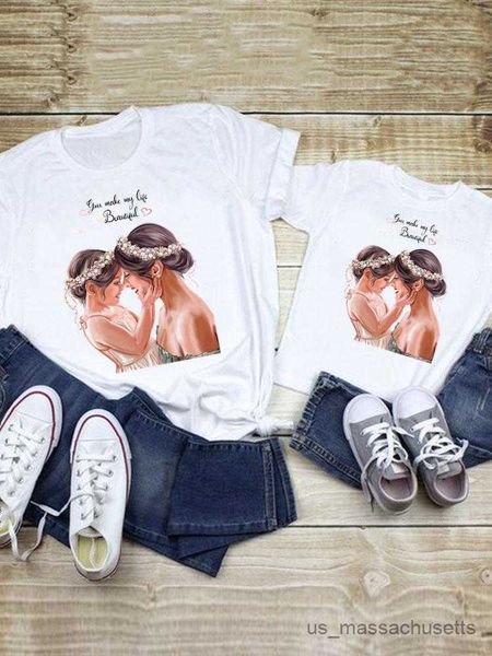 

family matching outfits tee family matching outfits summer clothes women kid child trend girl cute lovely mom mama mother tshirt t-shirt clo, Blue