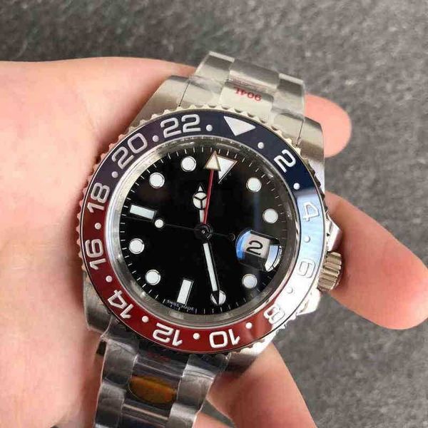 

n v12 version g.m.t luxury watch mens watches super 3285 automatic mechanical movement 40mm 904l fine steel case watchband super