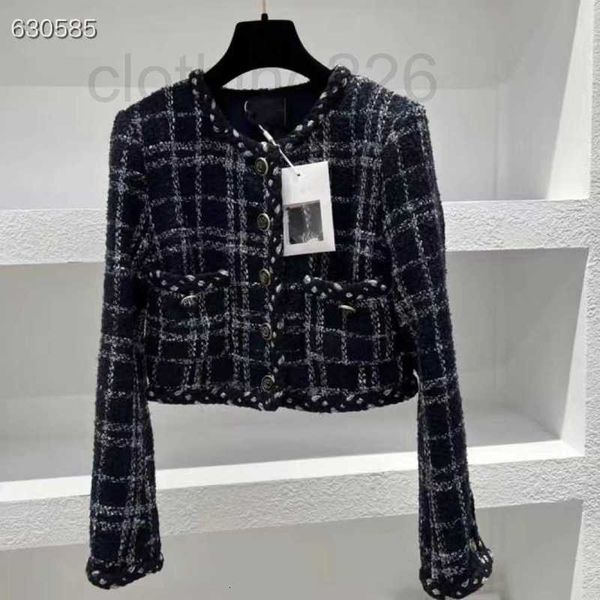 

women's jackets designer coat short autumn/winter new style elegant slim fit round neck versatile french l9zy, Black;brown