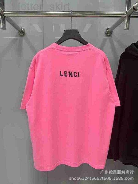 

men's t-shirts designer 23ss spring/summer new front and back embroidery letter printing couple heavy worked old worn casual t-shirt te, White;black