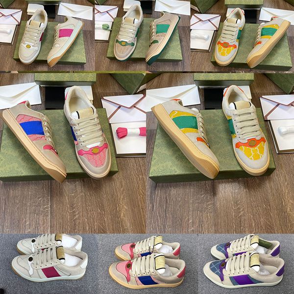 

mens lovelight screener loafer shoes b22 crystal women womens trainer sneaker brand designer striped fashion retro dirty leather men sneaker
