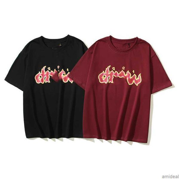 

men's loose t-shirt designer clothes hellstar american high street short sleeve and women's same style couples painted graffiti sp, White;black