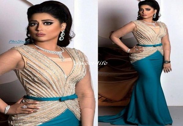 

new arrival beaded dubai women evening dresses 2019 floor length mermaid satin prom dresses arabic formal party gowns 2259976, Black;red