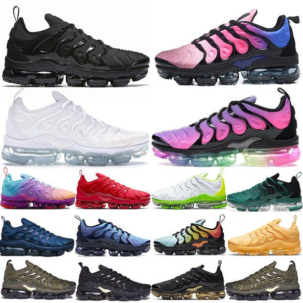 

tn plus running shoes for men women triple white triple black bleached aqua hyper violet grape be ture cool greys mens trainers outdoor spor