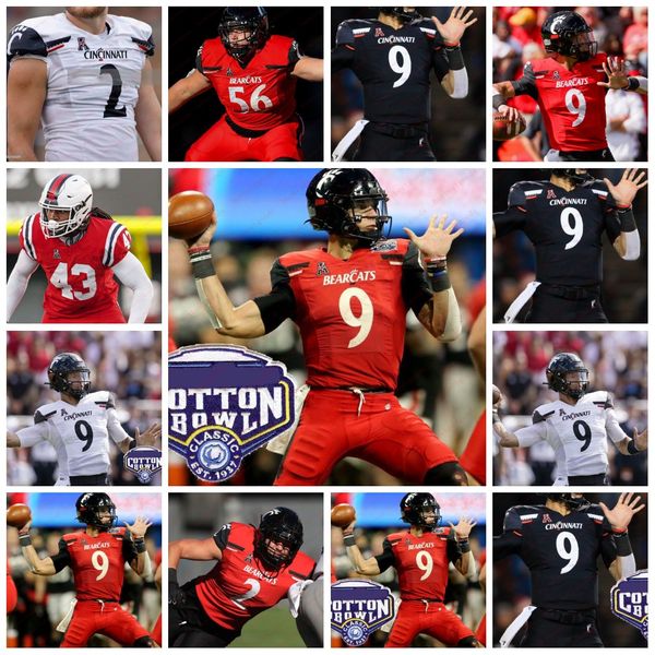 

custom cincinnati bearcats football jersey 18 kelce desmond ridder ahmad gardner 1 sauce jerome ford alec pierce ben bryant corey kiner ivan, Black;red