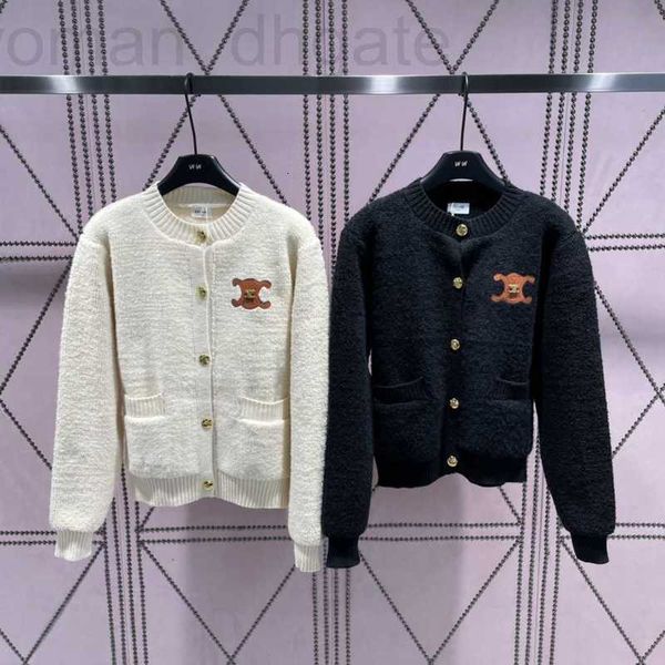 

women's knits & tees designer women's knits & tees designer fashionable western triumphal arch leather label decoration double poc, White