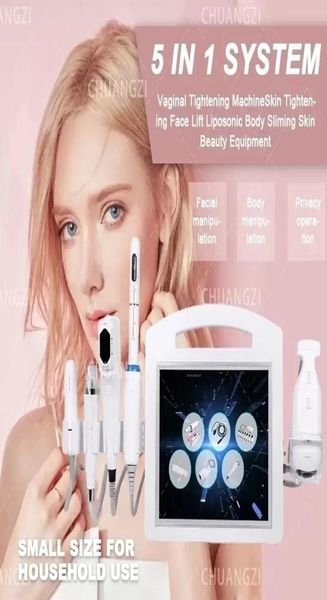 

multifunction professional 5 in 1 rf equipment 4d 5d 7d hifu vmax liposonic microneedle focused ultrasound tightening anti wrinkle4398946