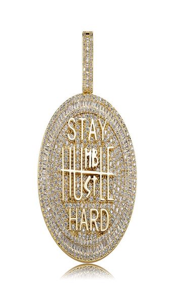 

iced out round shape diamond pendant necklace letter saty hard gold silver plated mens bling hip hop jewelry3461465