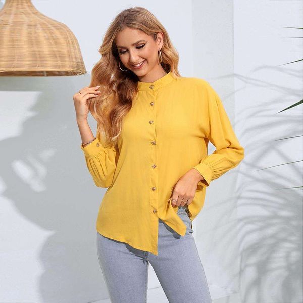 

item title autumn style pure blouses color long sleeved shirt cardigan casual womens top, White