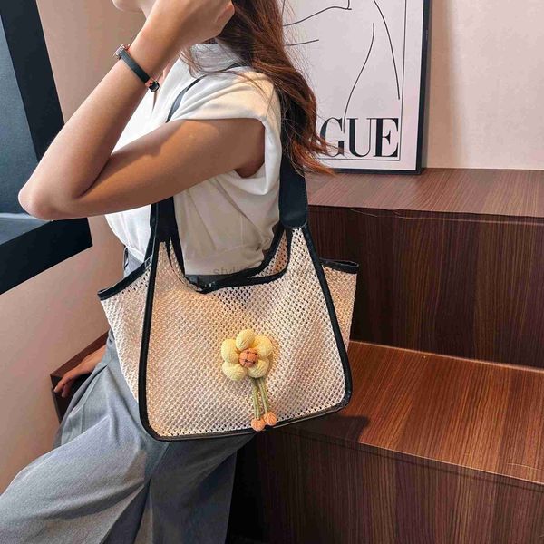 

shoulder bags 2023 summer new handheld cabbage small market flower grass simple and versatile women bag underarm tote bag largestylishdesign