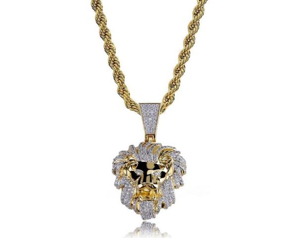 

fashionhip hop iced out gold pendant necklace lion head pendant necklace fashion necklace jewelry1480355, Silver
