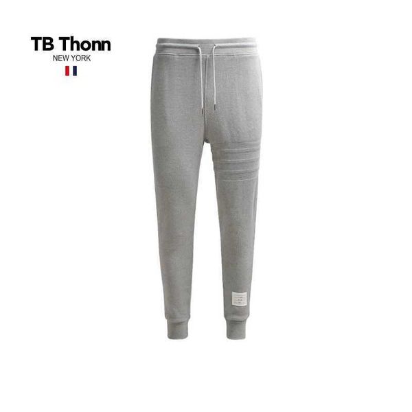 

european and american style honeycomb mesh invisible four bar tb thonn sanitary pants casual leggings solid color long trendy men, Black;brown