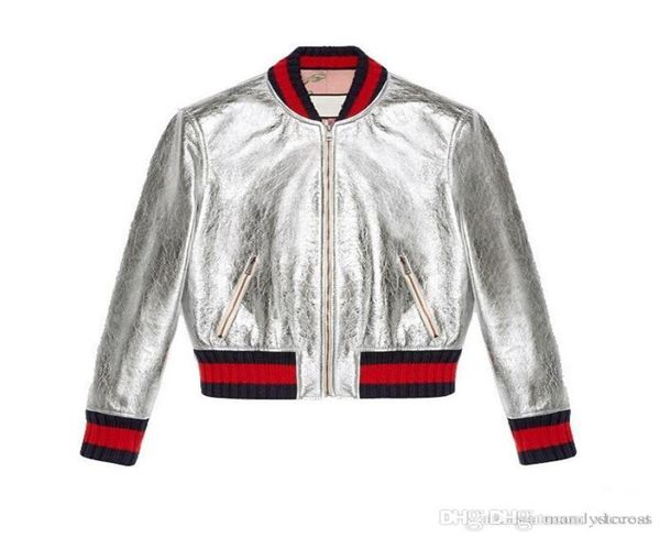 

new jacket women baseball jacket fashion patch color leather spring and autumn skin coat for women coats6709342, Black;brown