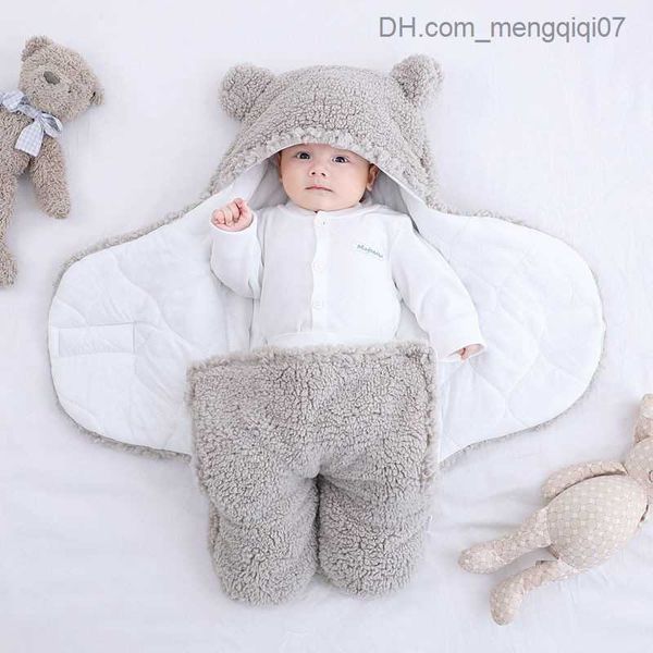 

pajamas soft newborn baby packaging blanket baby sleep bag envelope suitable for newborn sleep bags cotton thick cocoons suitable for infant, Blue;red