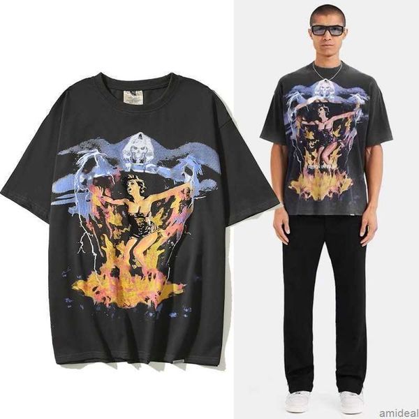 

men's t-shirt designer's clothes printed hip hop short sleeves loose and women's same style couples spring summer new product, White;black