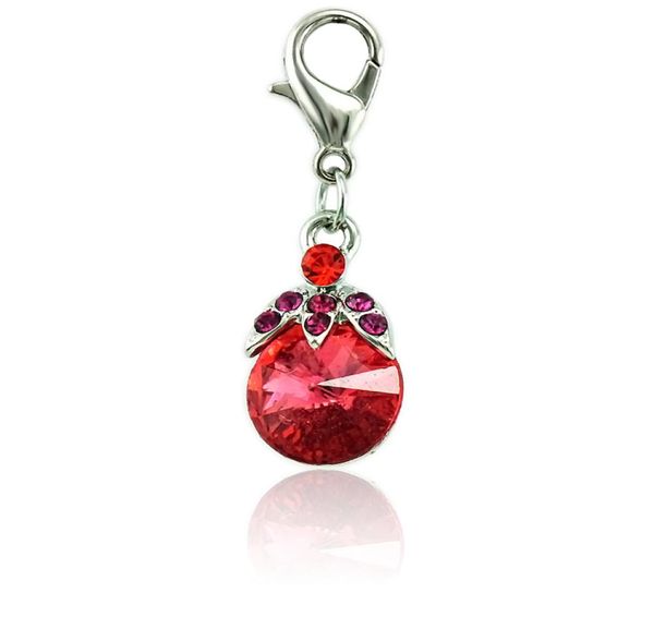 

fashion silver plated charms with lobster clasp dangle red rhinestone fruits charms diy for jewelry making accessories8542919, Bronze;silver