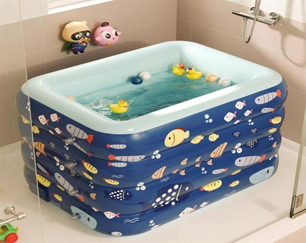 

infant swimming pool baby home indoor folding swimming bucket kids newborn children wireless automatic infant thickened bathtub1818477607