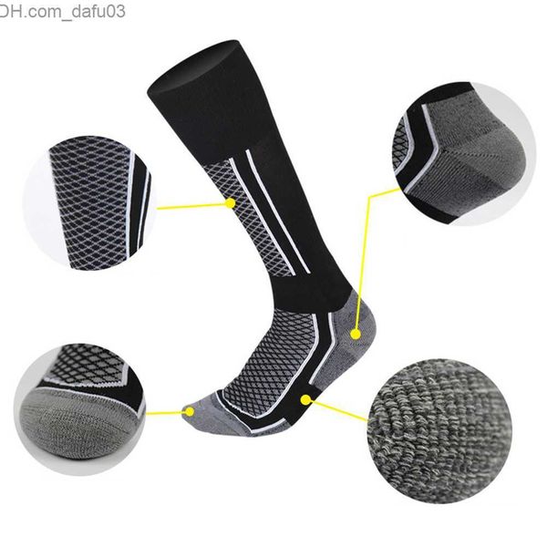 

socks hosiery winter socks men's hiking and skiing socks outdoor snowboarding and climbing sports socks long socks z230810, Black;white