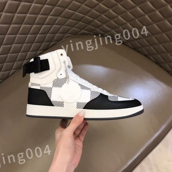 

2023 designers men sneakers low flower casual shoe mens trainer sneaker shoes calf leather rubber outsole shoes rd0810, Black