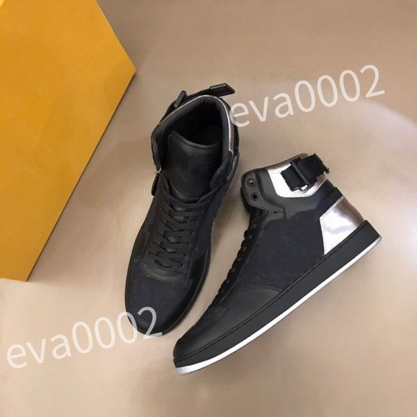 

2023 luxury platform gym casual shoes women travel leather lace-up trainers sneaker men thick bottom woman designer shoe lady sneakers rd081, Black