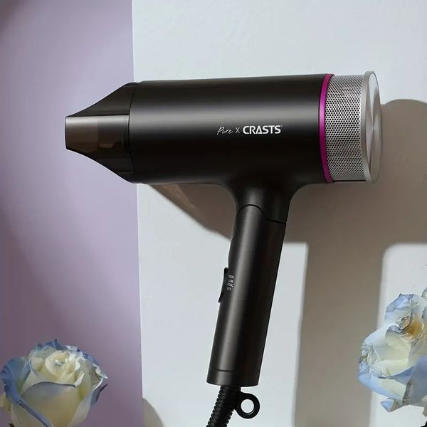 

powerful hair care: electric foldable hair dryer with negative ionic technology