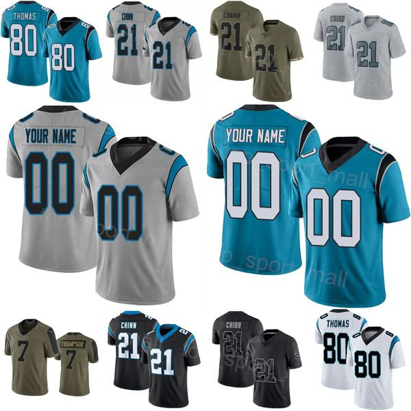 

man woman youth football 80 ian thomas jersey 82 tremble 7 shaq thompson 49 frankie luvu 25 xavier woods 21 jeremy chinn black blue white st, Black;red