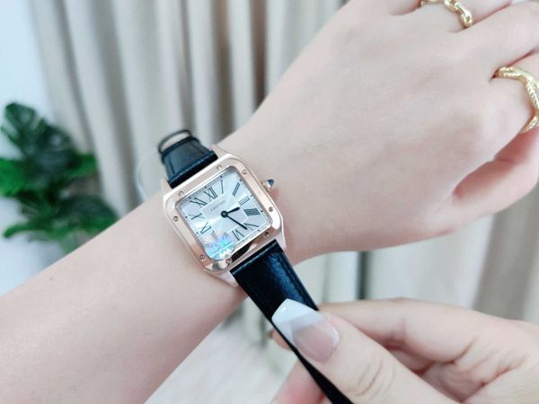 

designer men santons watch quartz movement diamond wristwatches ukpb luxury white dial date uhr montre prx luxe with box perfect gift, Slivery;golden