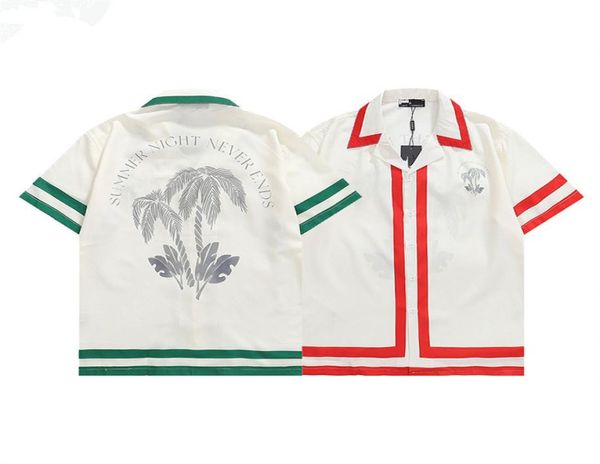 

23ss designer shirts masao san print mens casual shirt womens loose silk shirt short sleeves luxury tshirt za tees8393757, White;black