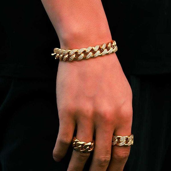 

men hip hop jewelry 12mm width cuban link iced out d color moissanite diamond custom silver cuban bracelet