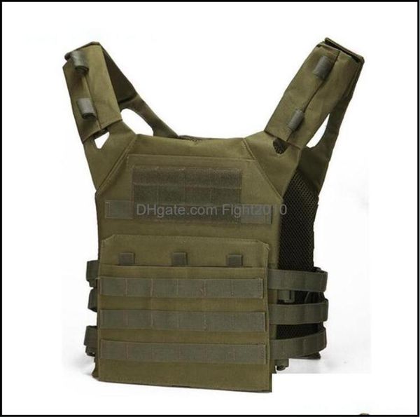 

clothing gear6color tactical quick hunting vest molle chest rig protective plate carrier climbing adjustable combat gear vests dro5120474, Black;green