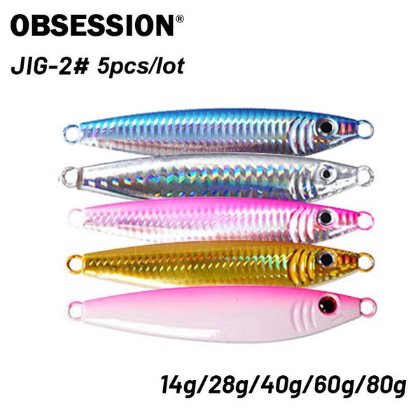

baits lures 5pcs lot 14g 28g 40g 60g 80g micro metal jig s shape shore casting jigging spoon slow hard bait carp fishing 230809