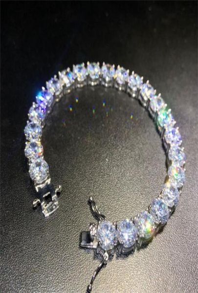 

iced out diamond tennis bracelets mens gold silver hip hop bracelets jewelry 8mm zircon bracelet a1276639118, Golden;silver