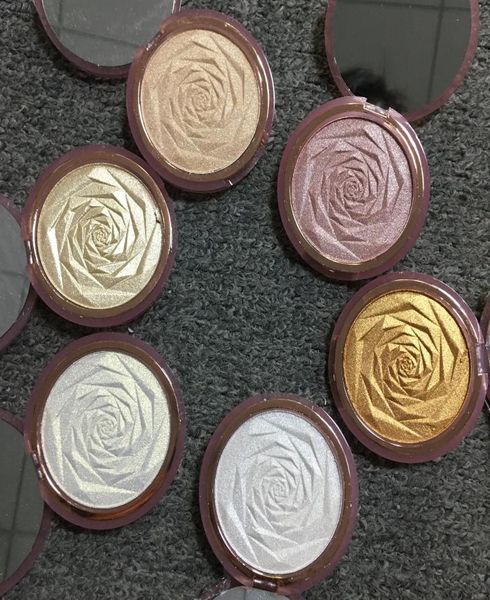 

hi quality roses glow powder 6 colors diamond bronze body highlighter powder face makeup brightening highlighting pressed powder3249130