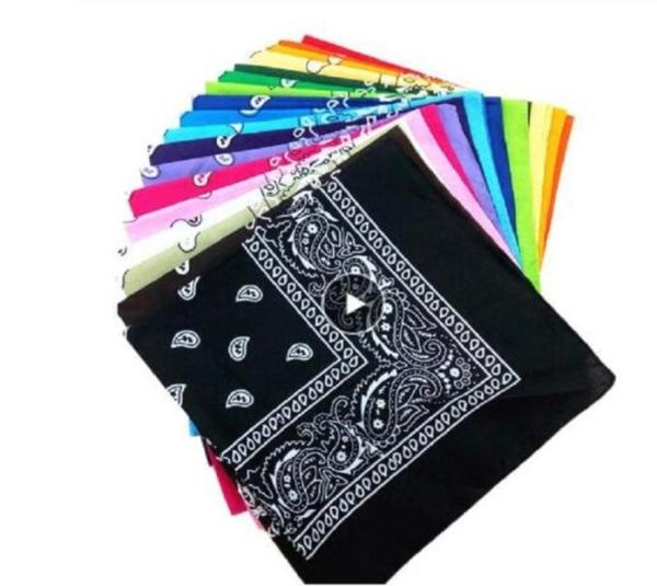 

outdoor bandana square scarf 55cm55cm black red paisley headband printed yo3375792