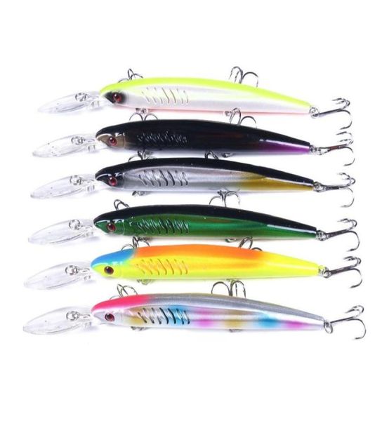 

hengjia new minnow crank bait fishing lures 14 5cm 12 7g 6hooks hard bait stick fishing lure 50pcs 3 carbon hooks carp fishing2684645756