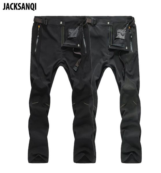 

jacksanqi men039s pants summer quick dry elastic waterproof ultrathin outdoor sport pants new men hiking trekking trousers ra06062431, Camo;black