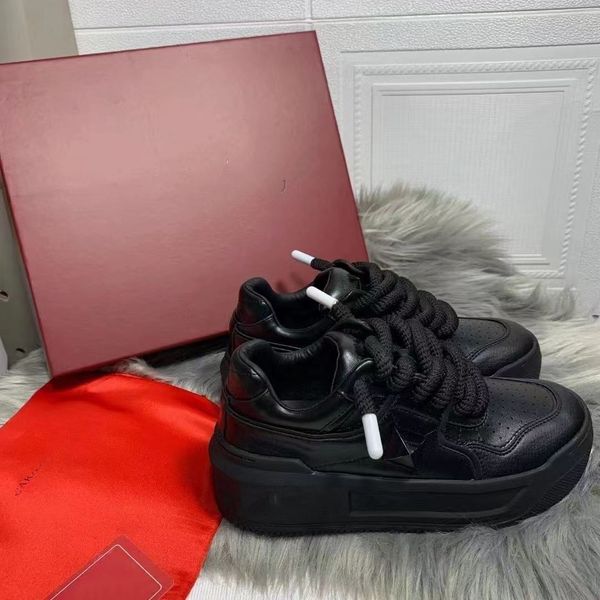 

valentinoly''designer vt sneakers val big size 12 casual shoes men women luxury open vl change platform sneakers black white red p