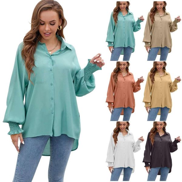 

womens raglan sleeve shirt soft solid color loose large, White