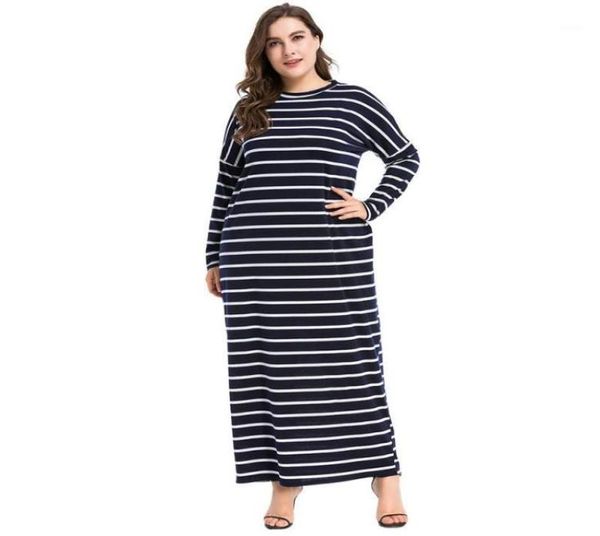 

ethnic clothing plus size abaya muslim striped dress islamic arabic abayas long sleeve kaftan dubai dresses for women vestidos xxx8880087, Red