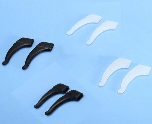

4 pairs silicone temple hook glassesspectacle holder anti slip tip ear grip new t7011122659